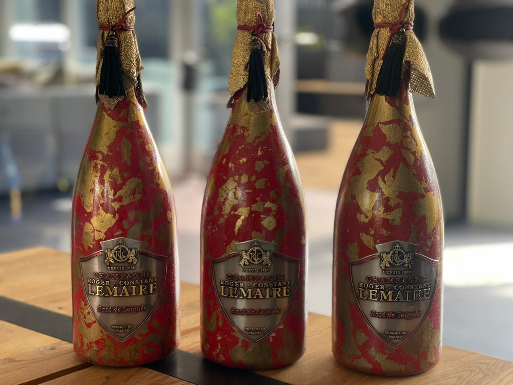 Champagne Lemaire Custom Artwork Bottles